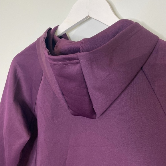 Nicole Miller Sport Purple Hooded Sweater with Pockets - Picture 7 of 8